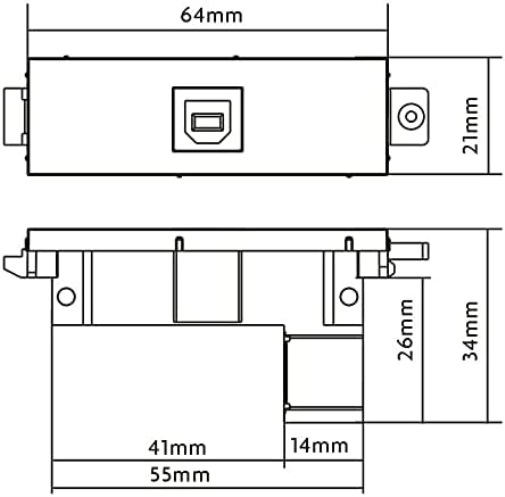 Vision Techconnect 3 Usb-B Module - Modular Facility Plate Snap-In - Usb Type B