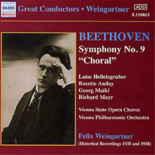 Symphony No. 9 'Choral' (Weingartner, Lpo, Helletsgruber)