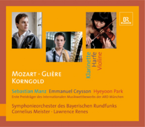 Mozart/Gliere/Korngold: Klarinette/Harfe/Violine