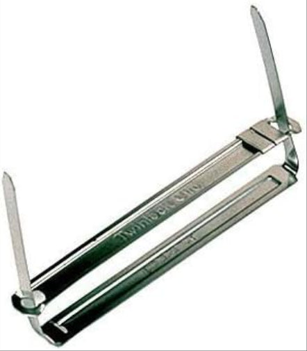 Rexel Twinlock Fastener 2-Piece Filing Clip - Pack of 50