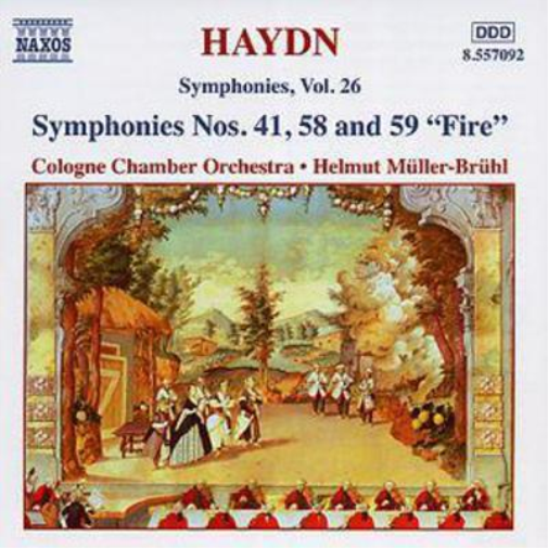 Symphonies Nos. 41, 58 and 59 (Muller-bruhl, Cologne Co)