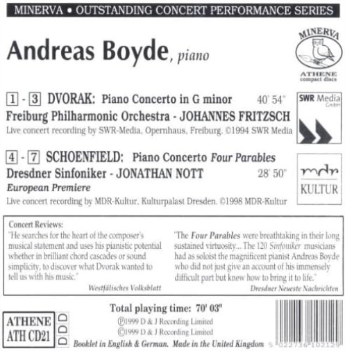 Piano Works (Andreas Boyde)