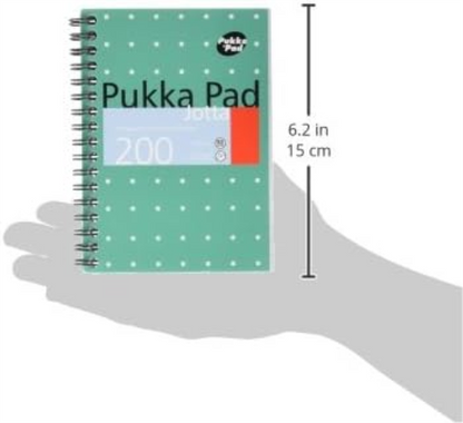 Pukka Pad 836877 Jotta Notebook Wirebound Perforated Ruled 200pp 80gsm A6 Ref JM036