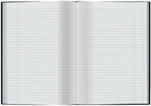 Collins TS-180016 461 Ideal A5 Manuscript Book, Case Bound, Single Cash