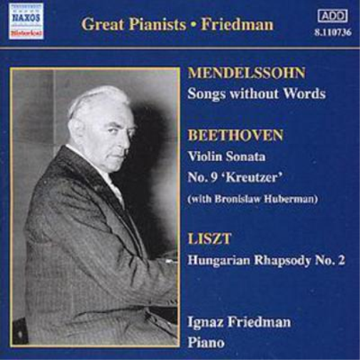 Songs Without Words/violin Sonata No. 9 (Friedman, Huberman)