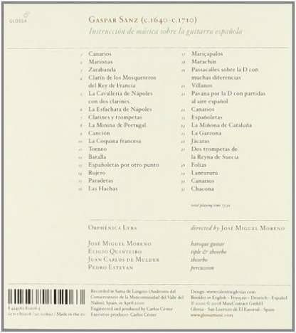 Instruccion De Musica Sobre La Guitarra Espanola (Moreno)