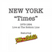 New York "Times": Live at the Bottom Line 1979 - 1994
