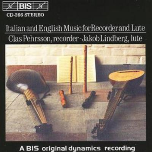 Italian and English Music for Recorder and Lute (Pehrsson)