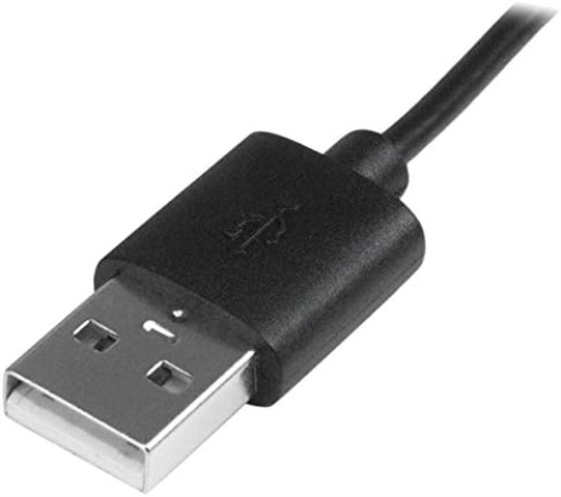 StarTech.com 1m / 3ft USB to Micro USB Cable with LED Charging Light - M/M USB to Micro USB Charging Cable - USB Charger Cable (USBAUBL1M) , Black Black 3 ft/1 m with LED Charging Light