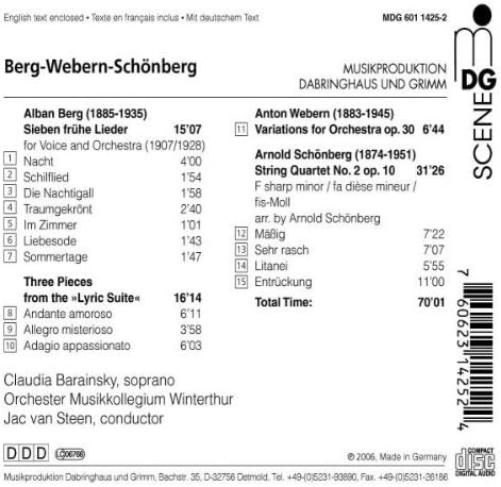 Music of the Viennese School: Berg, Webern, Schonberg