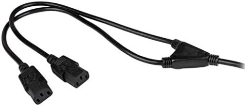 StarTech.com 6ft (2m) UK Computer Power Cable Y Splitter, 18AWG, BS 1363 to 2x C13, 10A 250V, AC Power Cord, Kettle Lead / Dual UK Power Cord, PC Power Supply Cable, TV/Monitor Power Cable (PXT101YUK