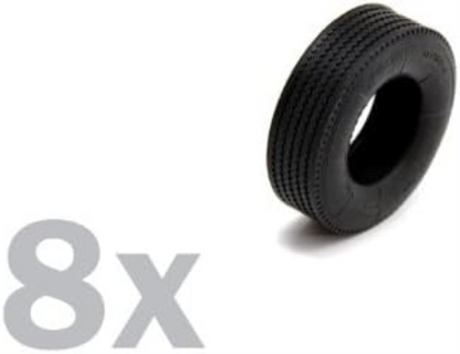 Italeri 510003890 1:24 scale Trailer Tyres (Pack of 8)
