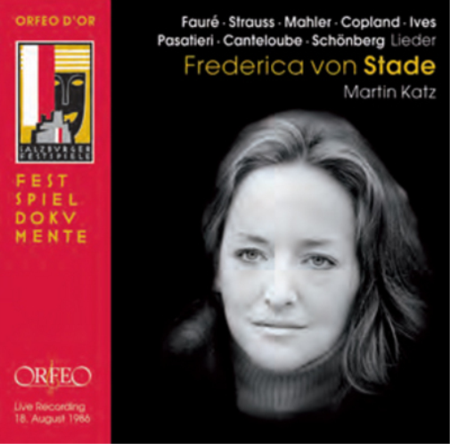 Frederica Von Stade: Fauré/Strauss/Mahler/Copland/Ives/...