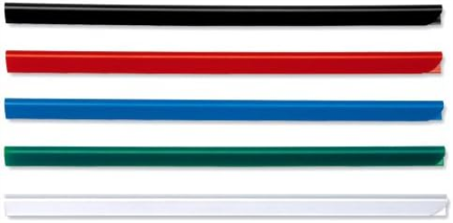 Durable Spine Bar A4 6 mm Blue | Pack of 50 Pieces | Ideal for Binding UnPunched Documents In Seconds | Holds Up To 60 A4 Sheets