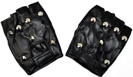 Bristol Novelty BA187 Studded Punk Gloves | Black Accessory, One Size