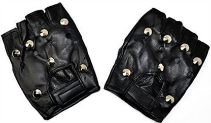 Bristol Novelty BA187 Studded Punk Gloves | Black Accessory, One Size