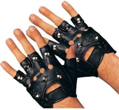 Bristol Novelty BA187 Studded Punk Gloves | Black Accessory, One Size