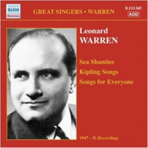 Leonard Warren: Sea Shanties/Kipling Songs/Songs for Everyone