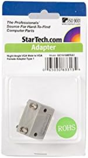 StarTech.com Right Angle VGA Adapter - Right Angle VGA to VGA - Male/Female - Type 1 - VGA Adapter Cable (GC1515MFRA1