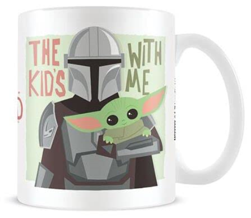 Star Wars Taza de desayuno The Mandalorian The Kids With Me