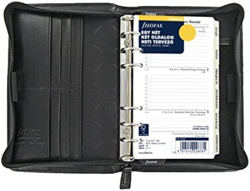 Filofax Personal Metropol Zip Black
