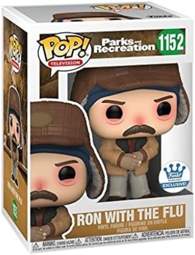POP Funko Ron Swanson vs The Flu Parks and Recreation Exclusive